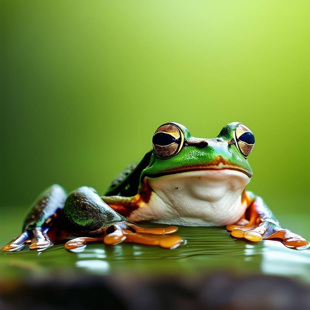 An image of a frog